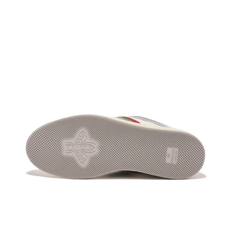GUCCI Screener Dusty Shoes Low Top Skateboard Shoes Women's Silver-5