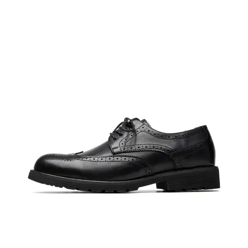 Lady's House Dress Shoes Men Low-Top Black