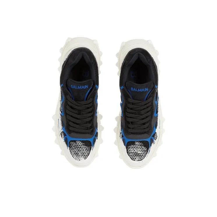 BALMAIN B-East Panelled Low-top Sneakers-2