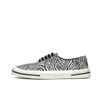 CELINE Low Top Stylish Skateboarding Shoes Men's Black White