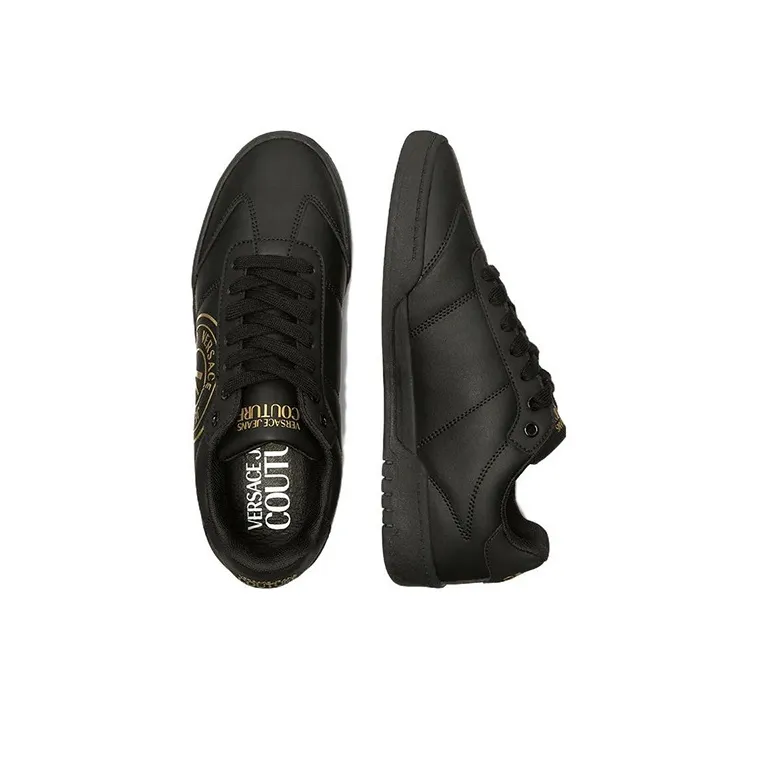 VERSACE JEANS Couture Logo-print Leather Sneakers-3