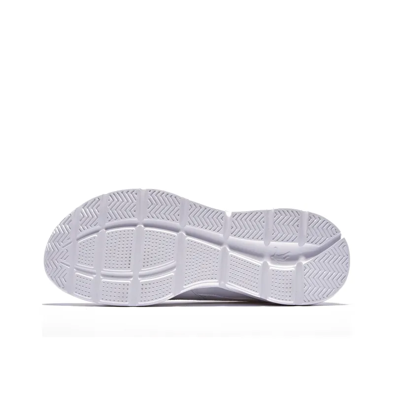 QIAODAN Abrasion Resistant Low Top Running Shoes Women's White Pink-4