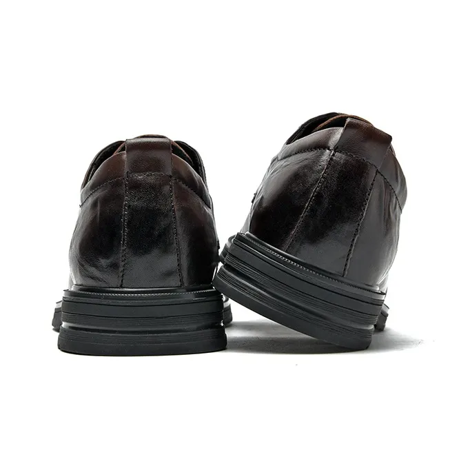 SEPTWOLVES Brock Leather Shoes Dress Shoes Men's Black-12