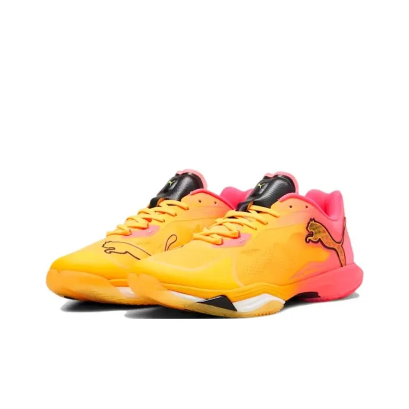 PUMA Anti Slip Wear Resistant Low Top Training Shoes Men's Yellow Red-2