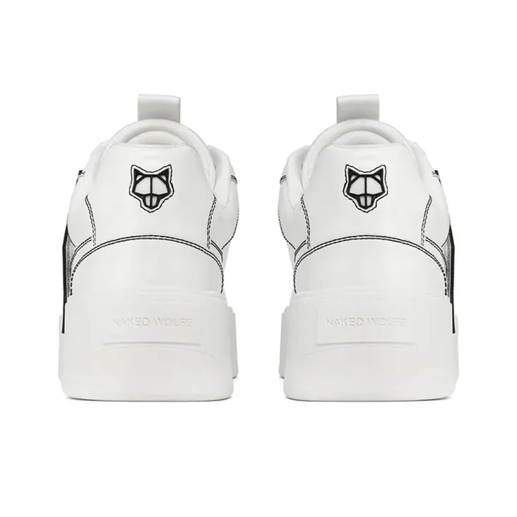 Naked Wolfe Kosa Stylish Skateboarding Shoes Men's White-4