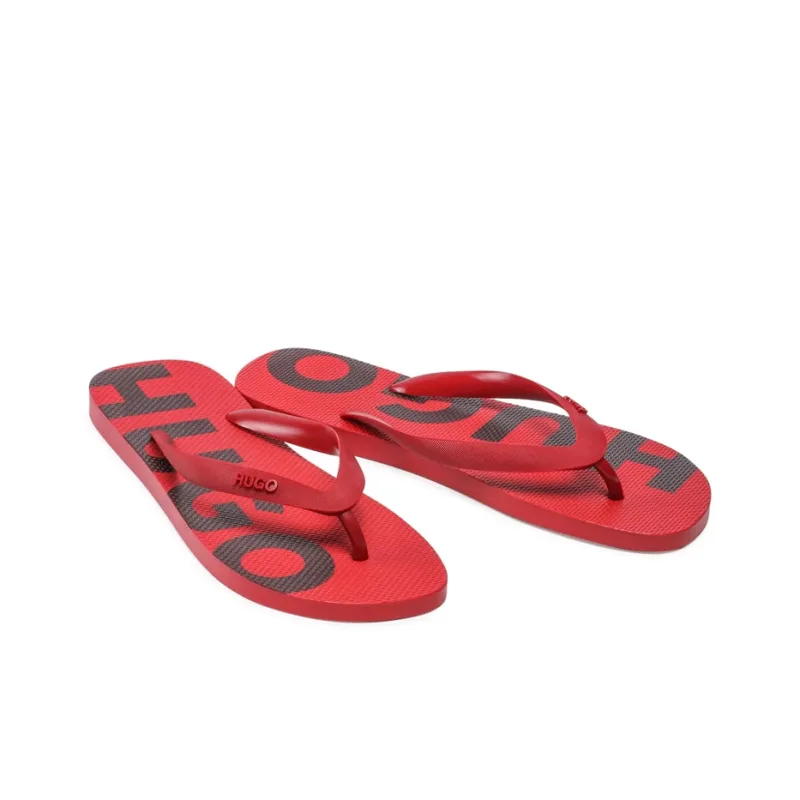HUGO BOSS Slip Resistant Flip Flops Men's Red-1