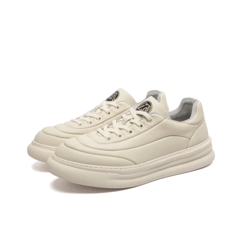Anthony Miles Stylish Skateboarding Shoes Men's Ecru-1