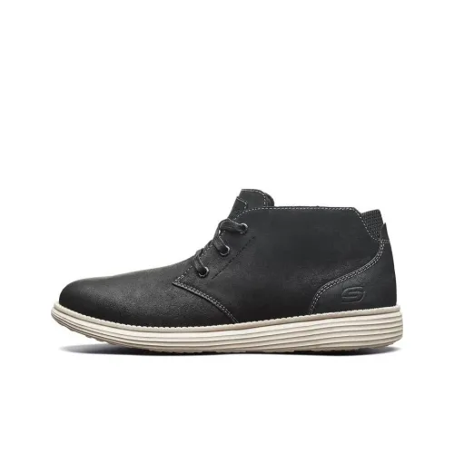 Skechers Status Casual Shoes Men Mid-Top Black