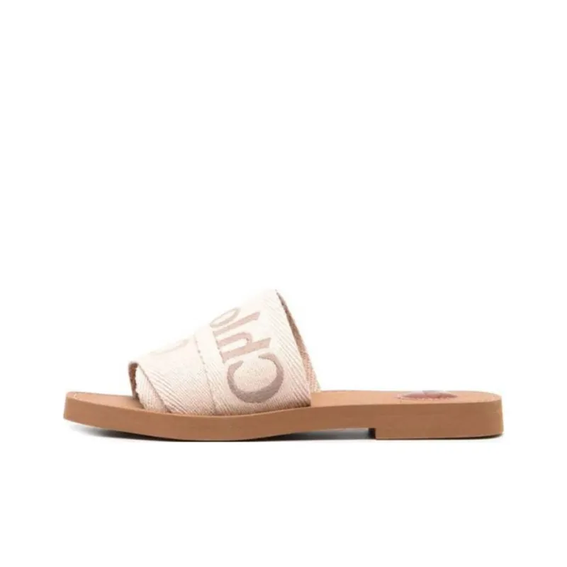 Chloe Slide Slippers Women's Beige-0