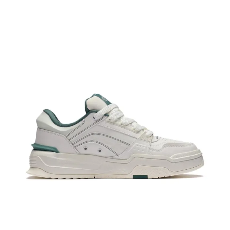 LiNing Samchen Canchun Anti Slip Wear Resistant Low Top Sports Casual Shoes Men's Mist White-1
