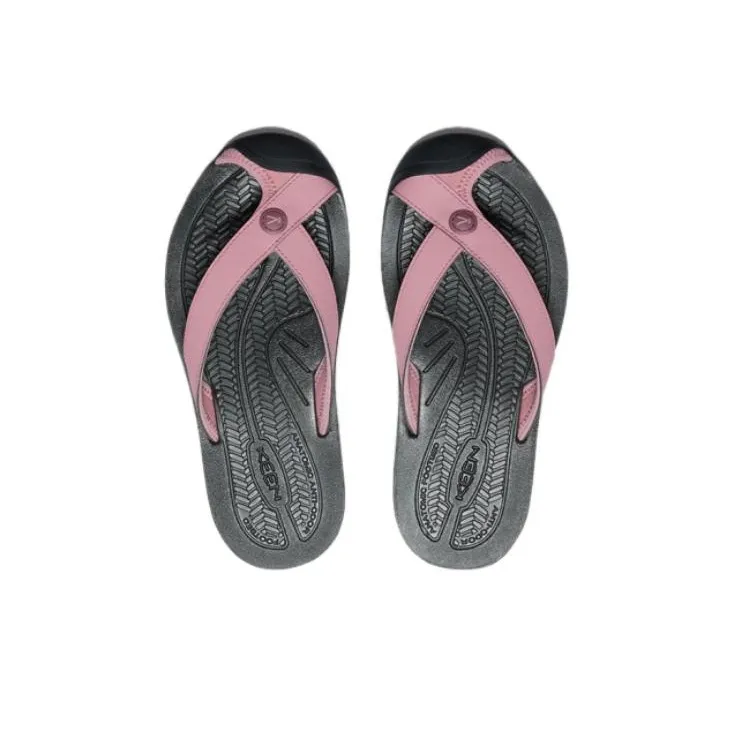 KEEN Rubber Sole Odor Resistant, Abrasion Resistant Closed Toe Slippers Women's Black Pink-3
