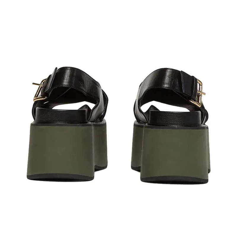 MARNI One-Strap Sandals 9.5cm Women's Black-3