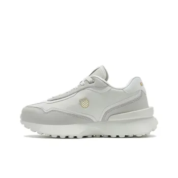 KSWISS Slip Resistant Thermal Low Top Casual Shoes Unisex White Gold