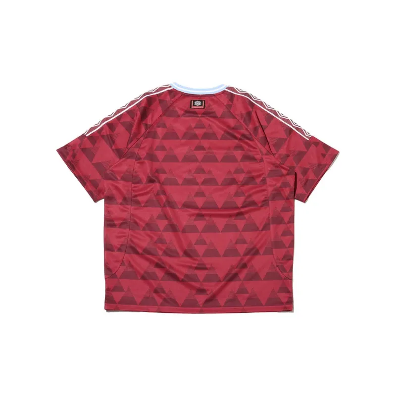 Umbro SS24 SIDE TAPE Collection T-Shirt Unisex Red-1