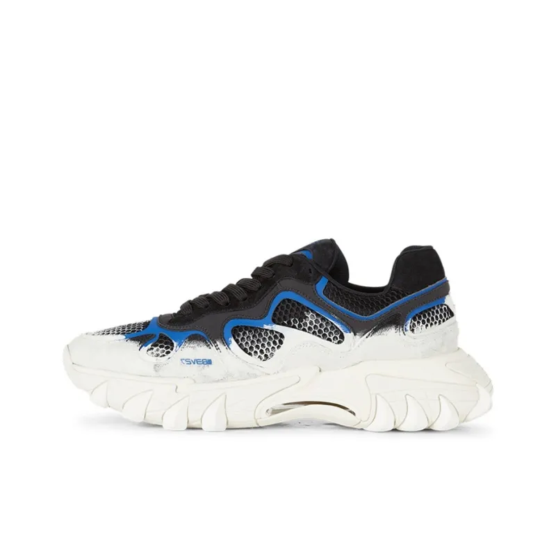 BALMAIN B-East Panelled Low-top Sneakers-0