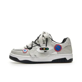 LAZY BONS Height Increasing Wear Resistant Lightweight Breathable Slip Resistant Low Top Skateboard Shoes Unisex