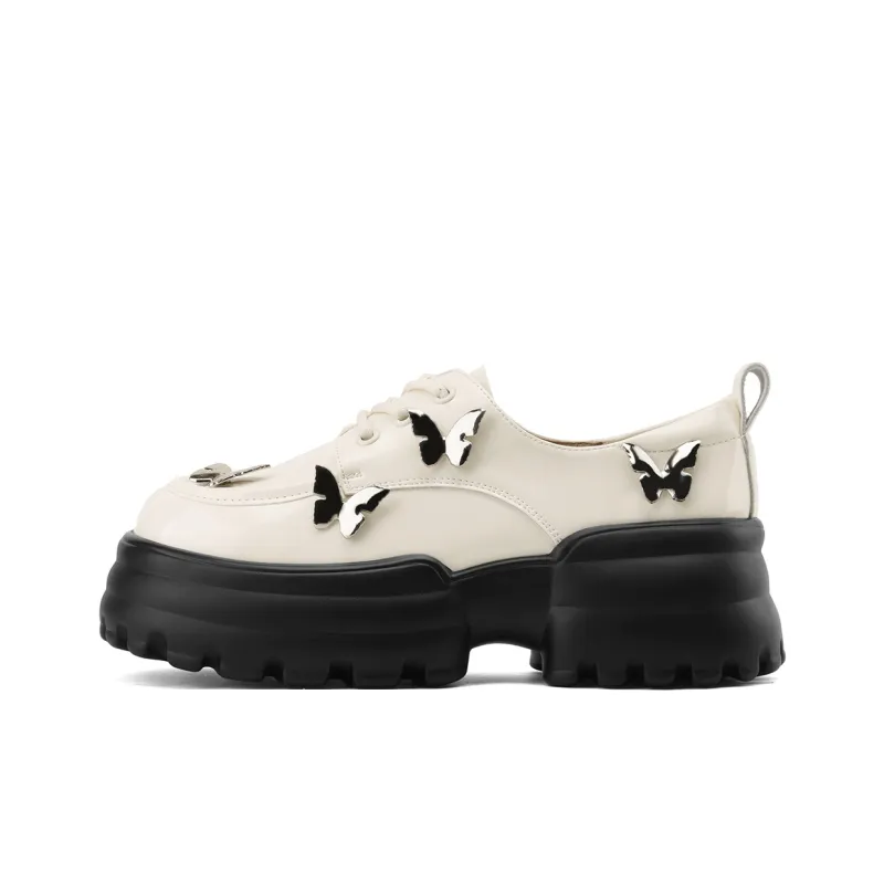 JOSINY Loafers 6.5cm Women's Black/Ecru-8