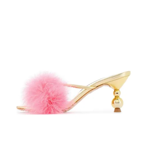 Sophia Webster Slide Slippers Women's Pink Gold