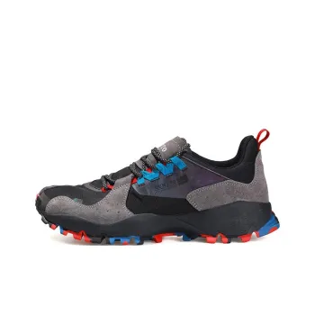 HUMTTO Cushioning, Slip Resistant, And Abrasion Resistant Low Top Outdoor Shoes Black Gray