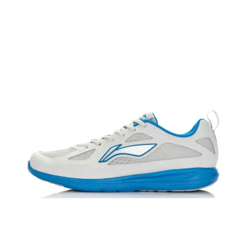 LINING Running Shoes Men Low-Top Cool Gray/Silver/Vivid Blue