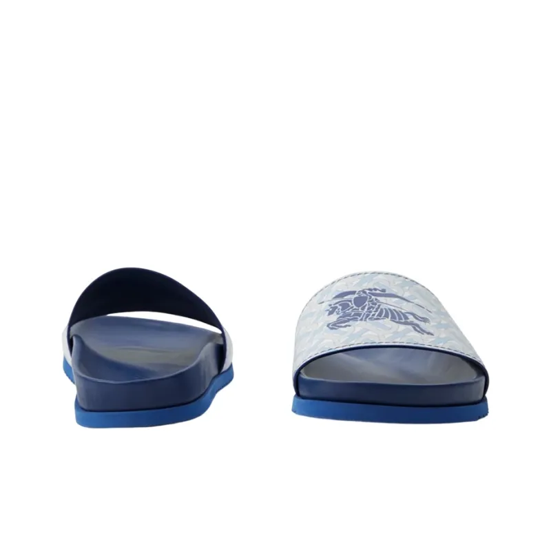 Burberry EKD Monogram print Leather Slides-3