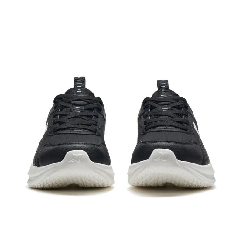 XTEP Anti Slip Wear Resistant Low Top Running Shoes Insulated Shoes Men's Black Sail White-4