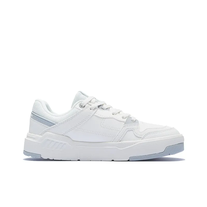 LiNing ACE V2 Durable Breathable Low Top Skateboard Shoes Women's White Gray-1