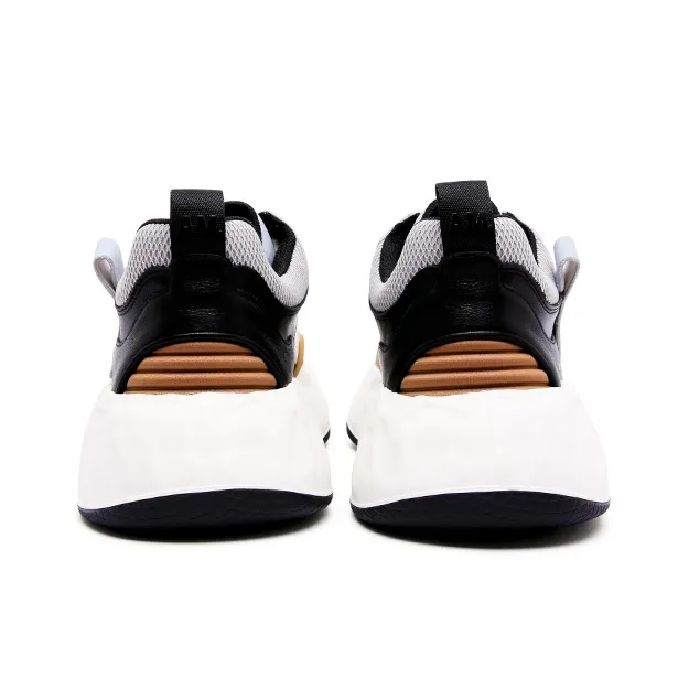 Anthony Miles Men's Casual Shoes Men Low Top Black Orange-3