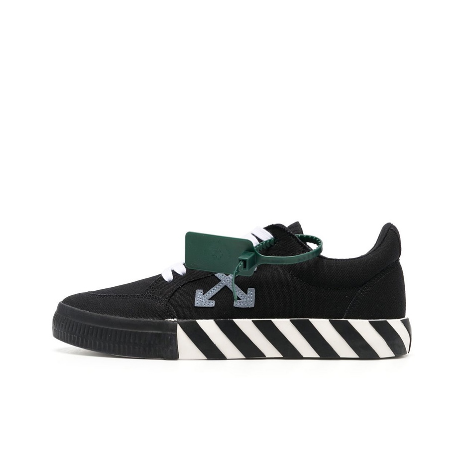 OFF-WHITE Vulc Low Canvas White Black Blue FW22 US M 7 - POIZON