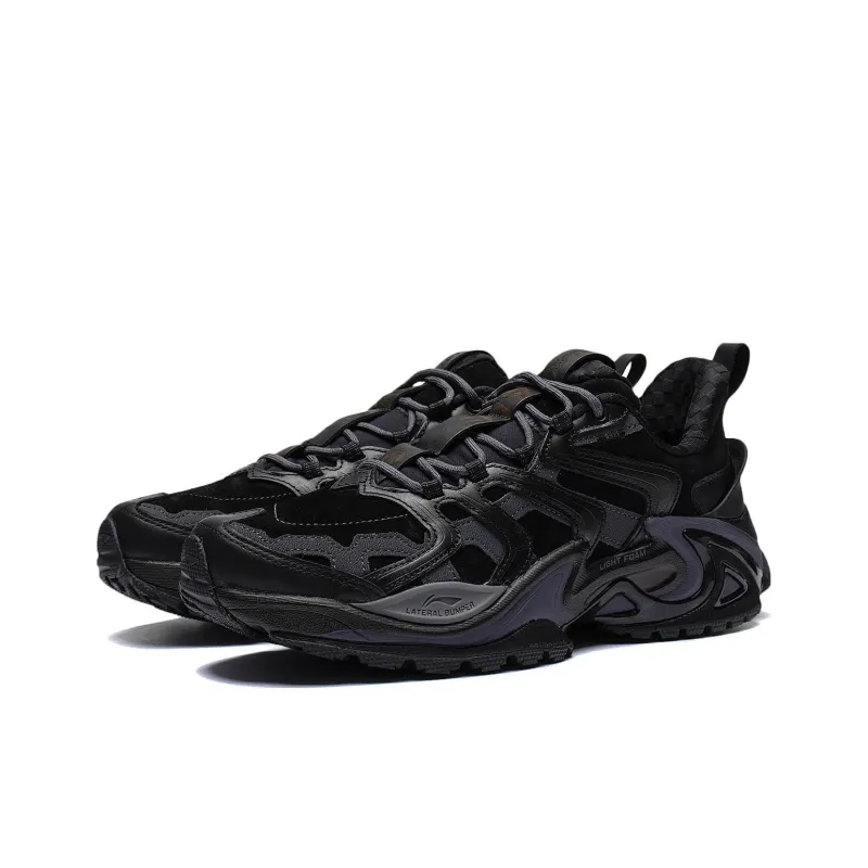 LiNing Cat Paw ACE Cushioned Anti Slip Wear Resistant And Water Resistant Low Top Sports Casual Shoes Men's Black-2