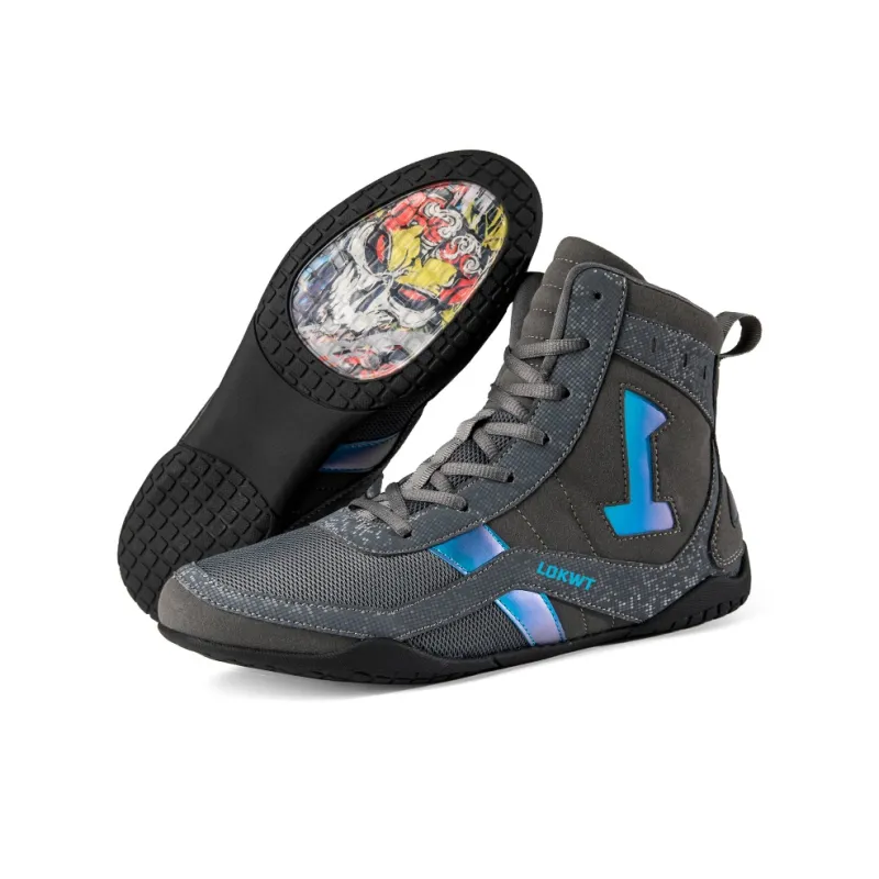 LOKWT Cushioned Slip-Resistant Abrasion-Resistant High-Top Training Shoes Unisex-5
