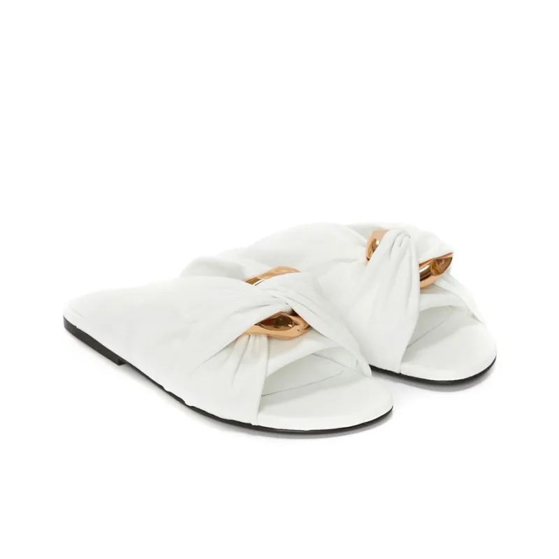 JW Anderson Chain Twist-detail Slides-2