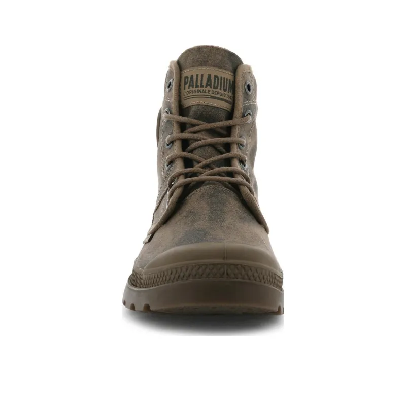 Palladium Pallabrouse Wa Ankle-Length Martin Boot Women's Brown Yellow-3