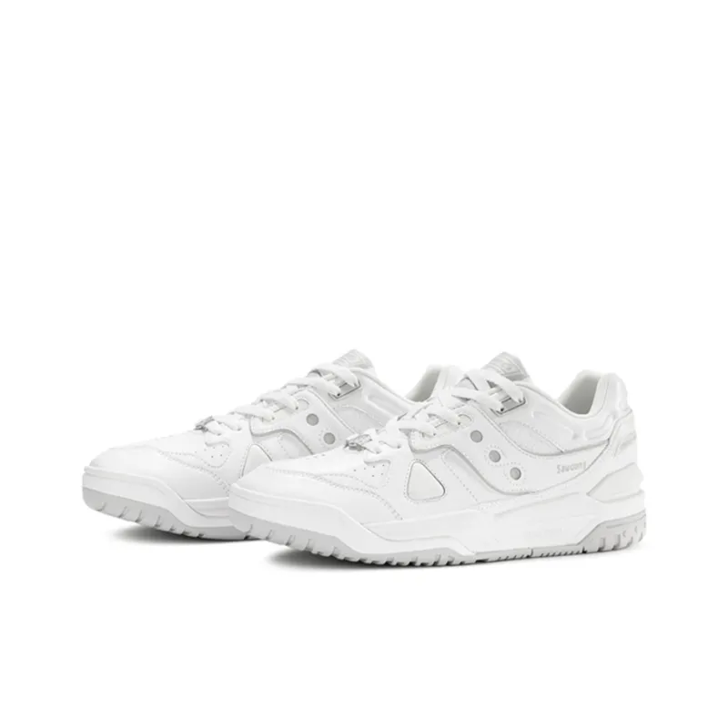 Saucony Cross 90 Low Top Skateboard Shoes Unisex White-2