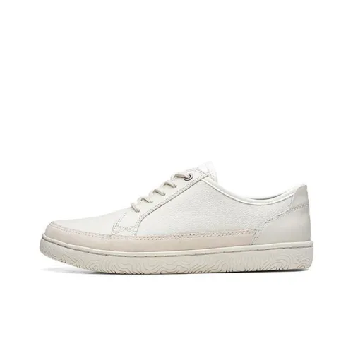 Clarks Stylish Skateboarding Shoes Men's White