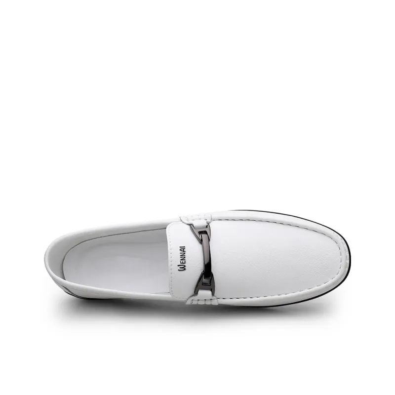 Wen Nai Loafers Men White-4