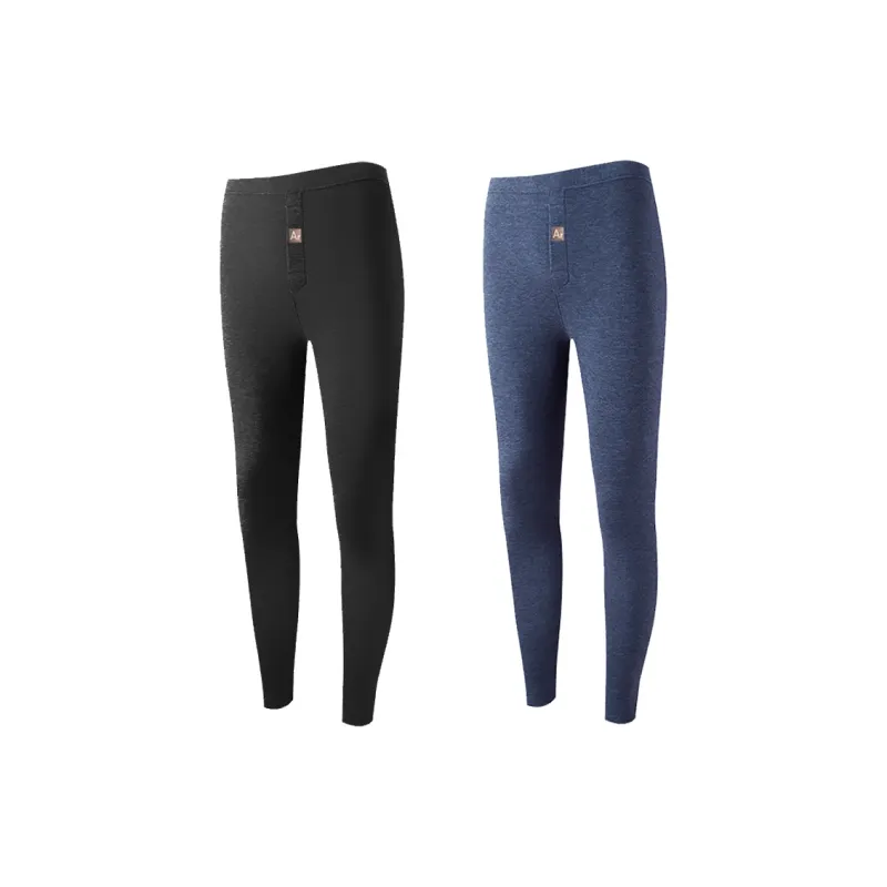 H YXIANG Thermal Pants Men's 2 Pack-4