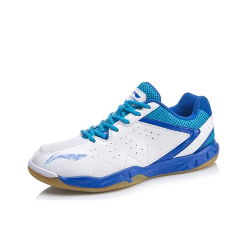 LINING Badminton Shoes Unisex Low-Top White Blue-2