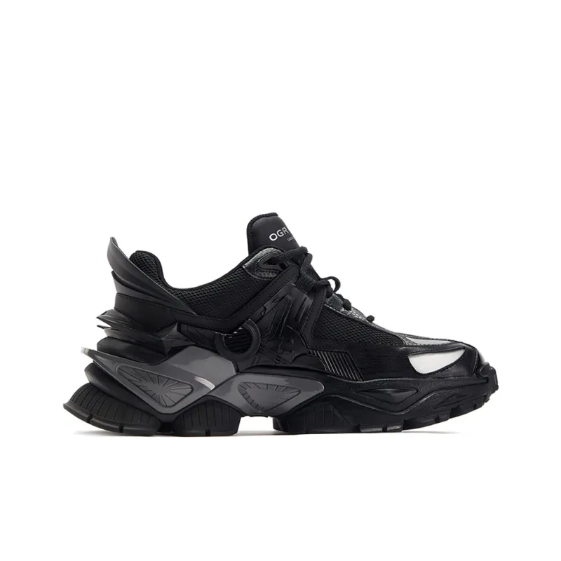 OGR Wanderers Collection Chunky Sneakers Unisex Black-1
