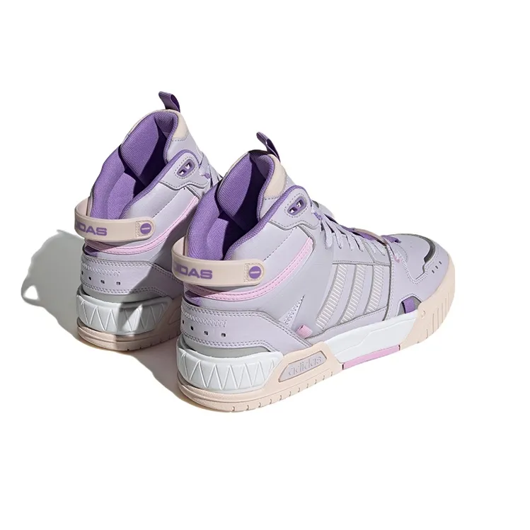 Adidas Neo D PAD Mid Tennis Shoes 'Silver Dawn' Women's-3