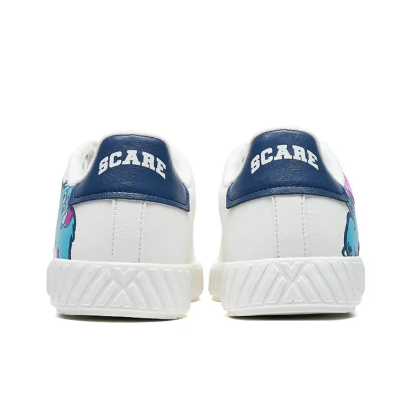 XTEP Anti Slip And Wear Resistant Lightweight Low Top Skateboard Shoes Men's White Ink Teal-3