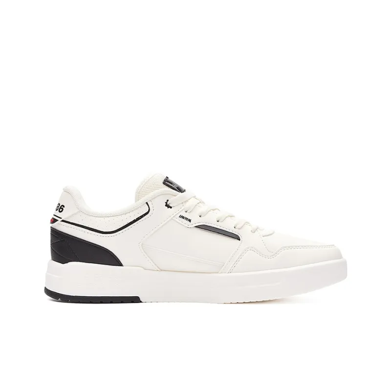 TOUWENZI D x 361° Slip Resistant Breathable Low Top Skateboard Shoes Men's Feather White-1