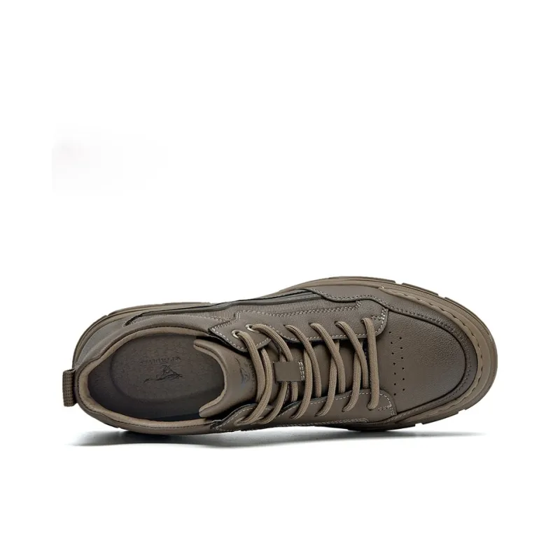 SEPTWOLVES Wear Resistant Breathable Height Increasing Mid Top Casual Shoes Men's-12