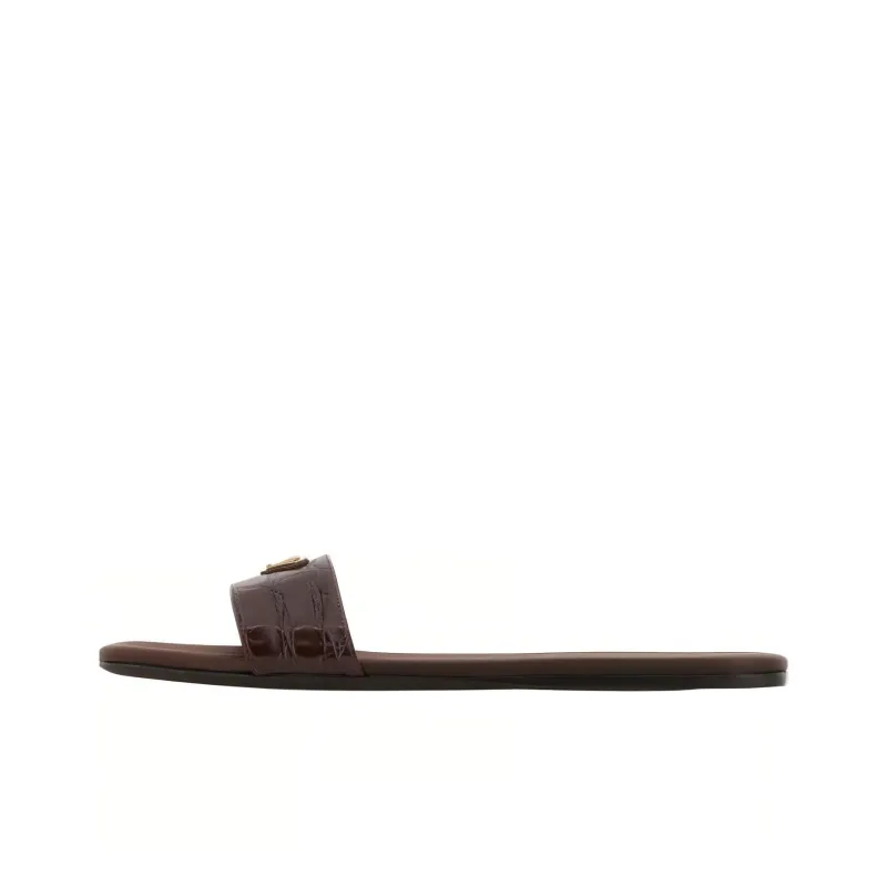 PRADA Slide Slippers Women's Brown-0