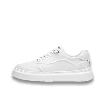 Kangaroo Head Wear-Resistant Low-Top Skateboard Shoes Men's White