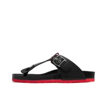 LOVE MOSCHINO Stylish Sandals Women's Black Red