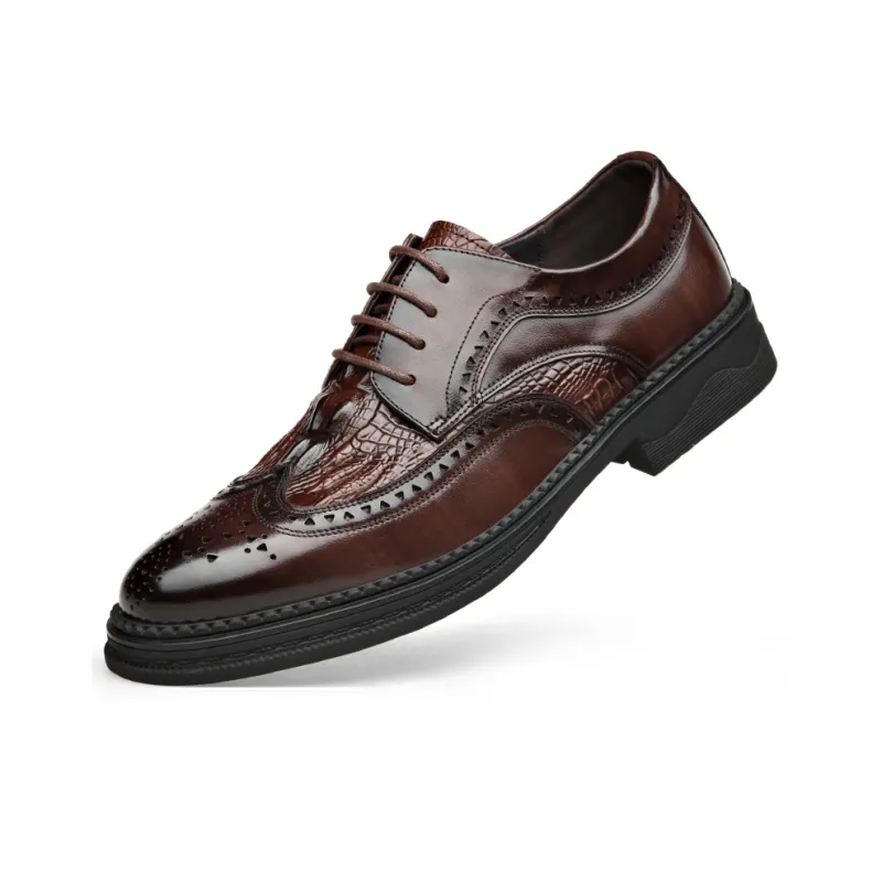 ZUWUDONG Dress Shoes Men Low Top Black-6