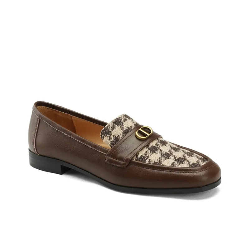Naiyee Women's Casual Shoes Women's Low Top Black/Brown/Plaid-8