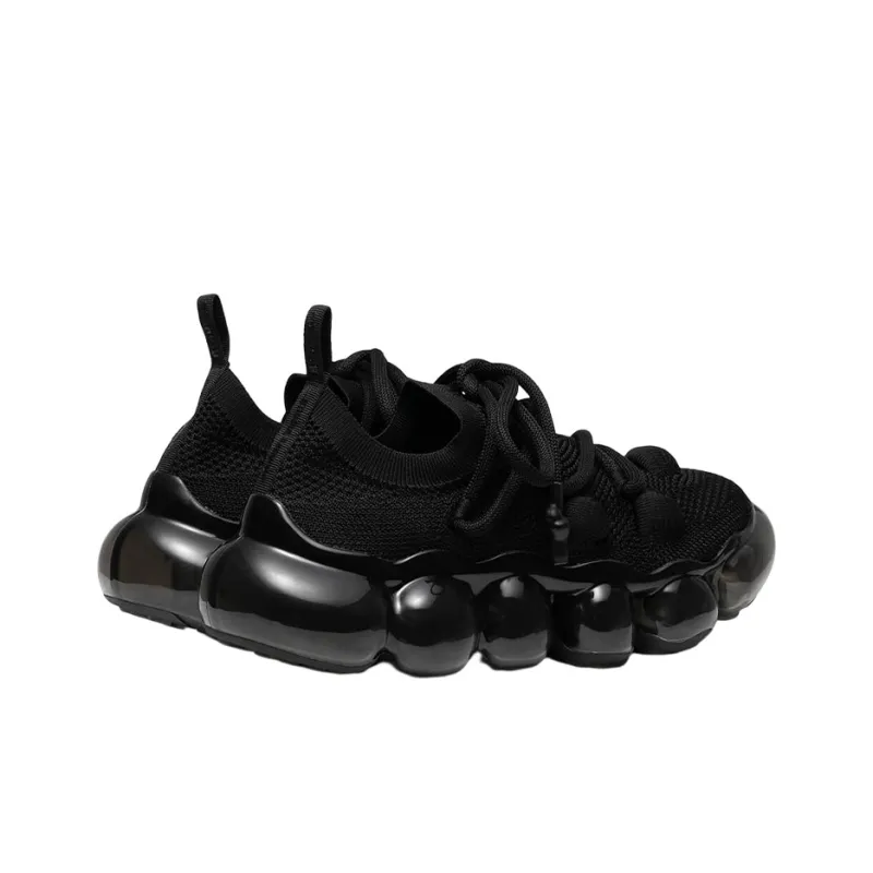 BERNHARD WILLHELM x Grounds Cushioning Low-Top Sports Casual Shoes Unisex Black-3