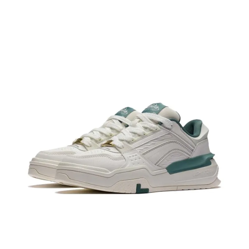LiNing Samchen Canchun Anti Slip Wear Resistant Low Top Sports Casual Shoes Men's Mist White-2